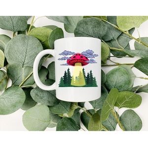 Custom Sublimated UFO Mushroom 11oz Mug